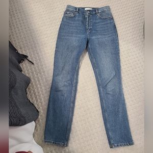 Dynamite ultra high rise straight leg jeans